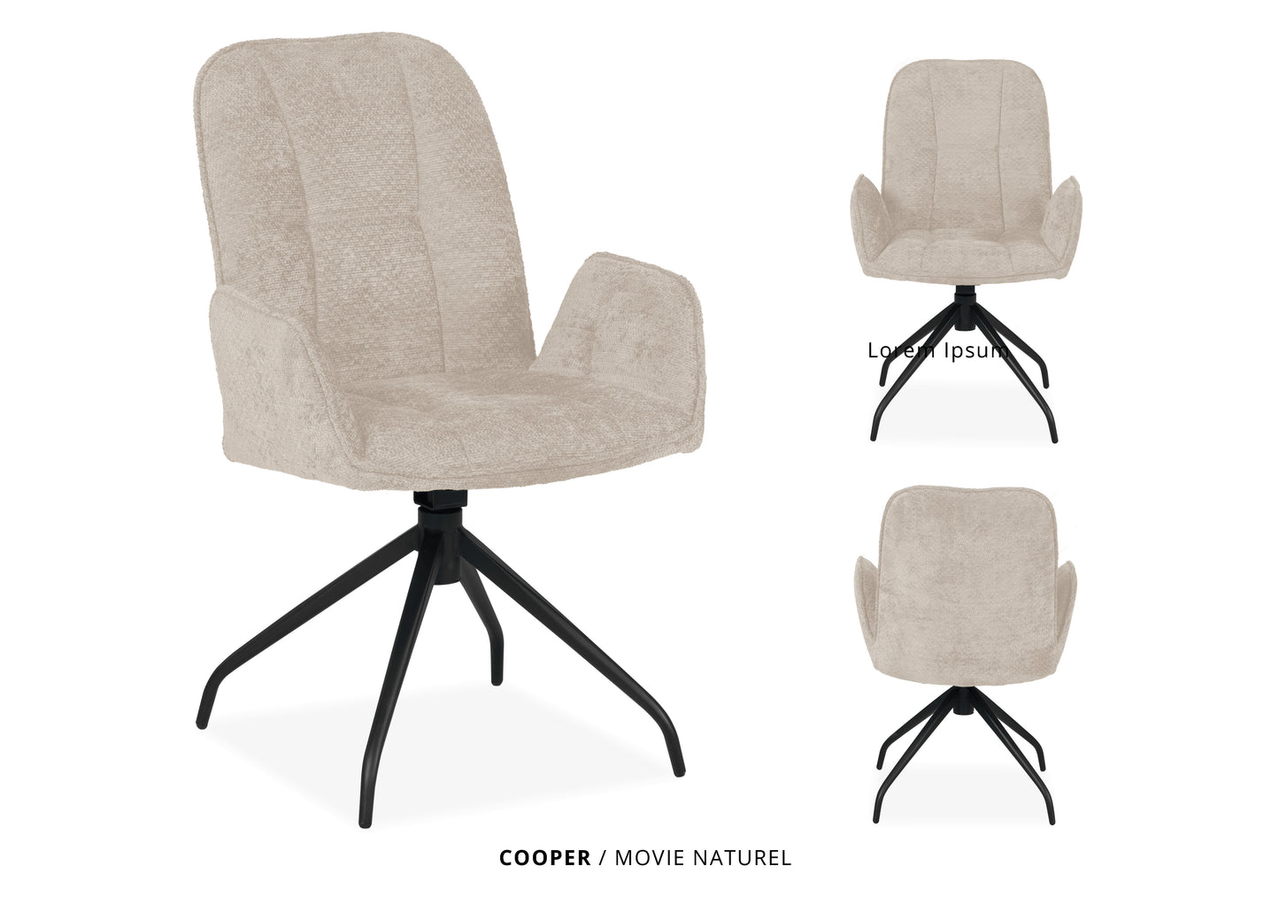 MX-sofa eetkamerstoel "Cooper"