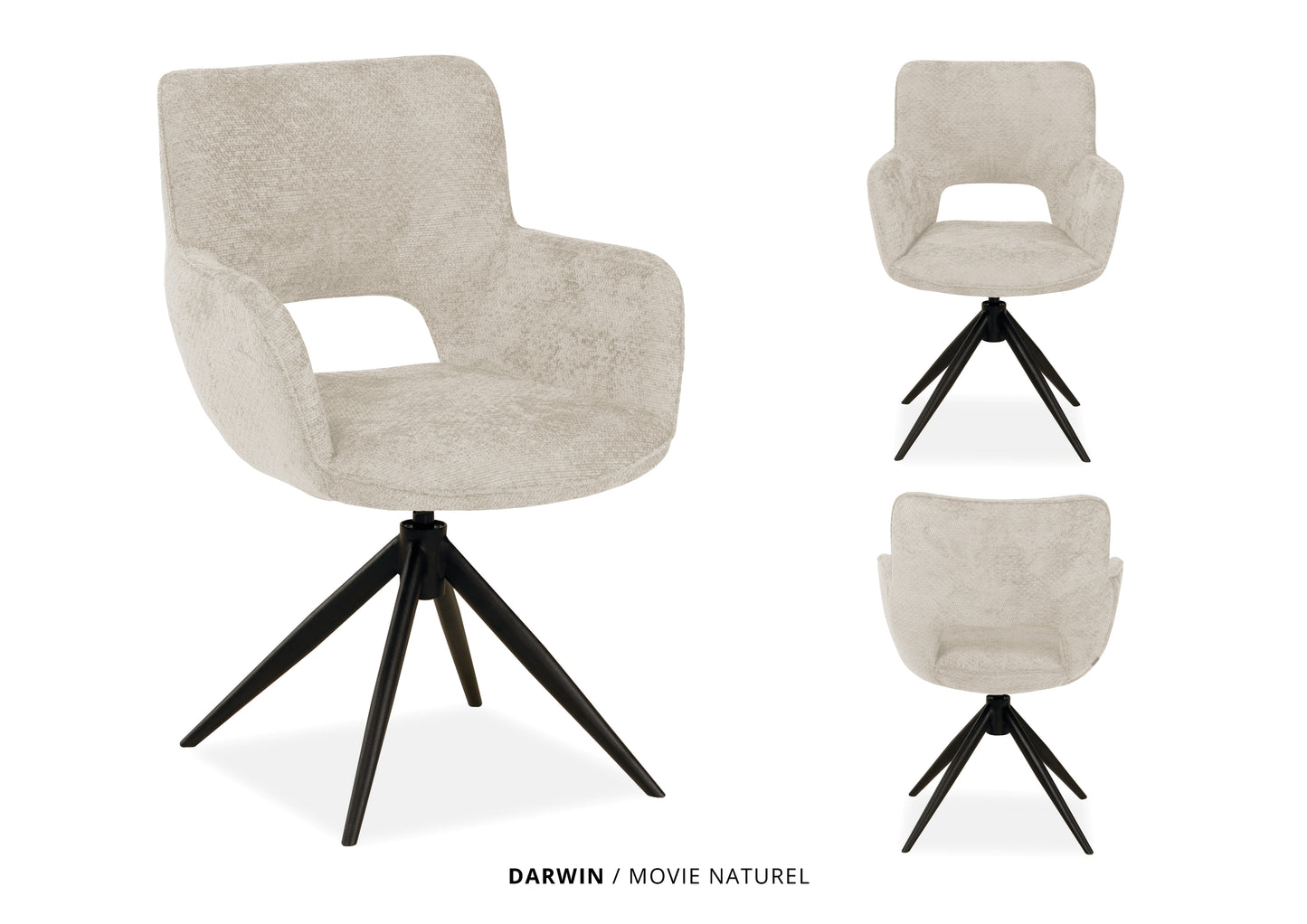 MX-sofa eetkamerstoel "Darwin"