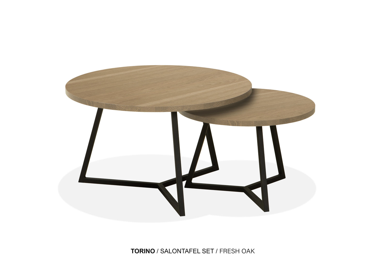 Set ronde Lamulux salontafels - zeer kras bestendig!