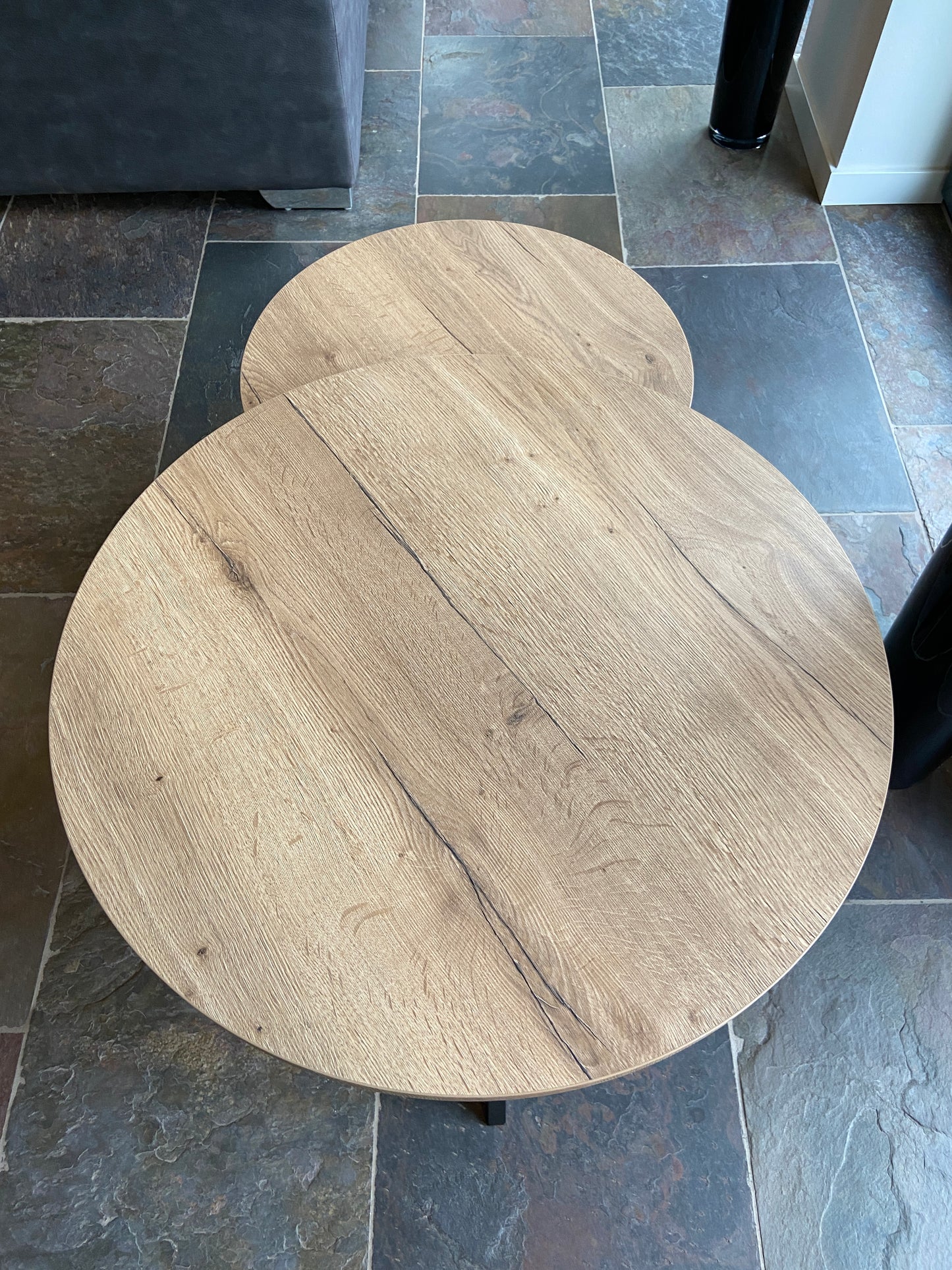 Set ronde Lamulux salontafels - zeer kras bestendig!
