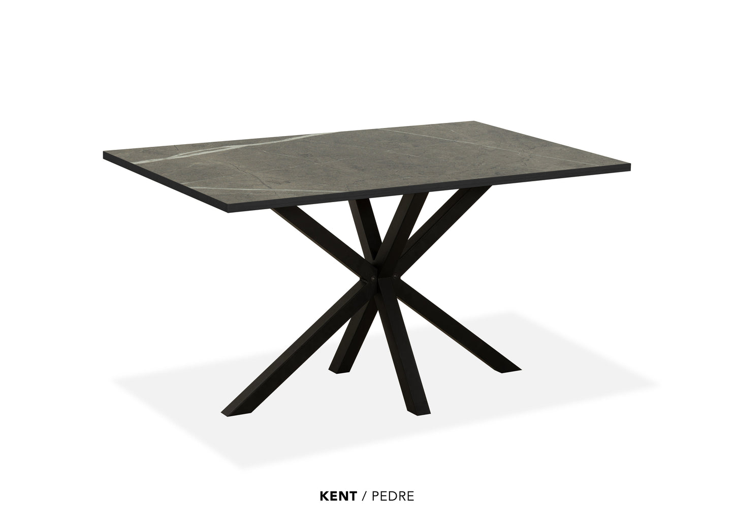 Rechte Lamulux eettafel "Kent" - zeer kras bestendig!