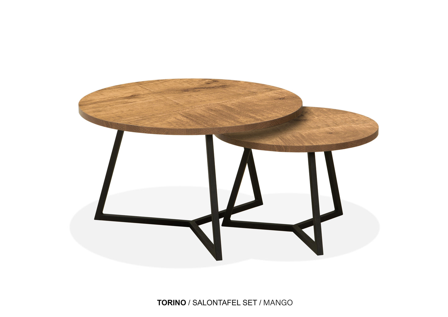 Set ronde Lamulux salontafels - zeer kras bestendig!