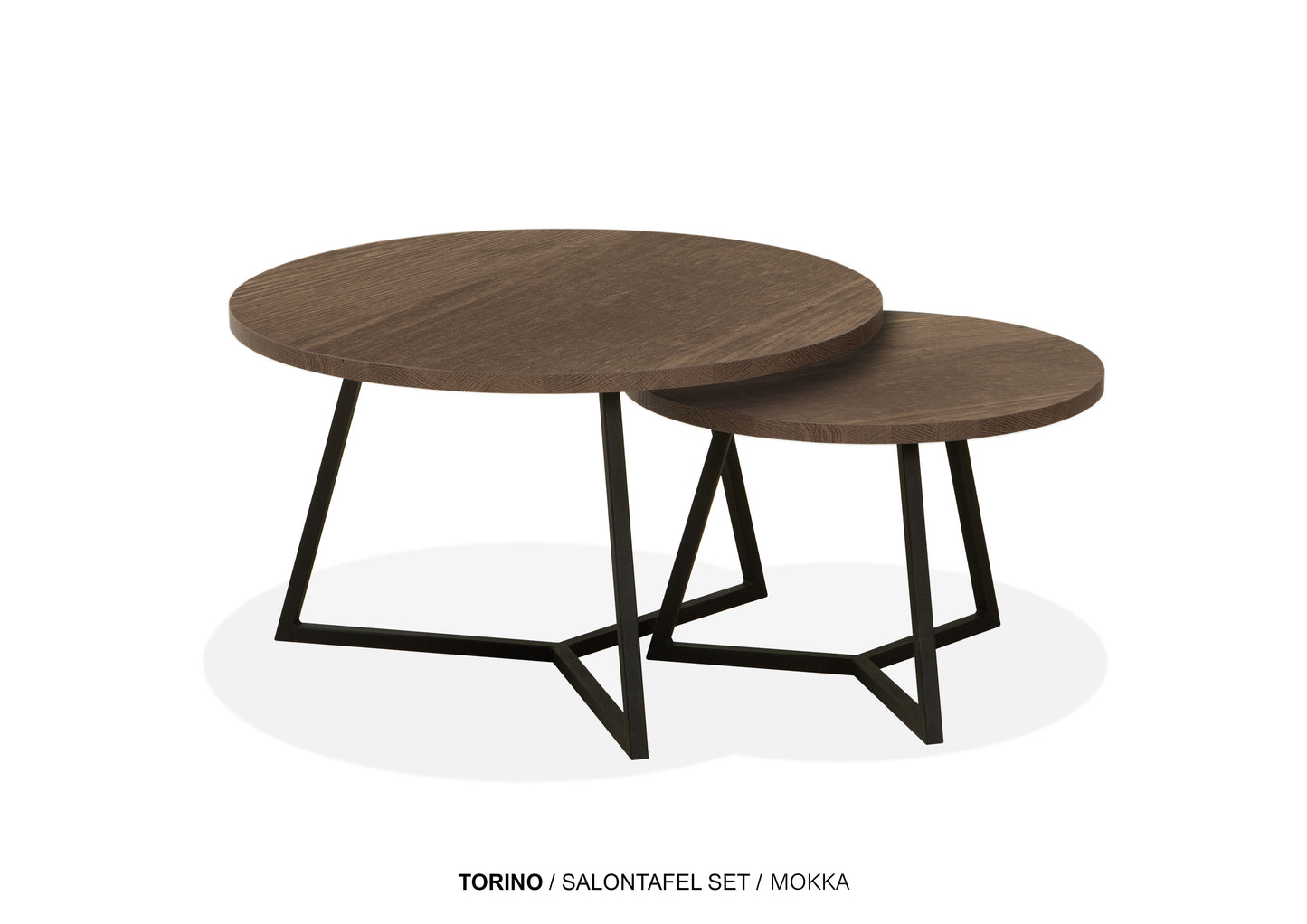 Set ronde Lamulux salontafels - zeer kras bestendig!