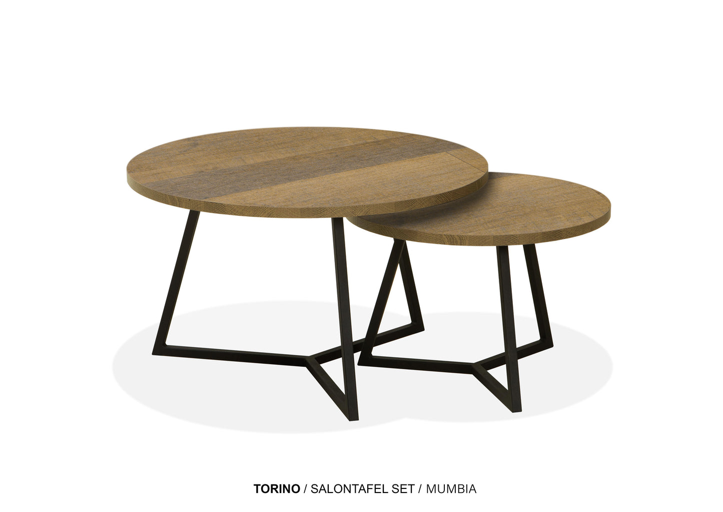 Set ronde Lamulux salontafels - zeer kras bestendig!