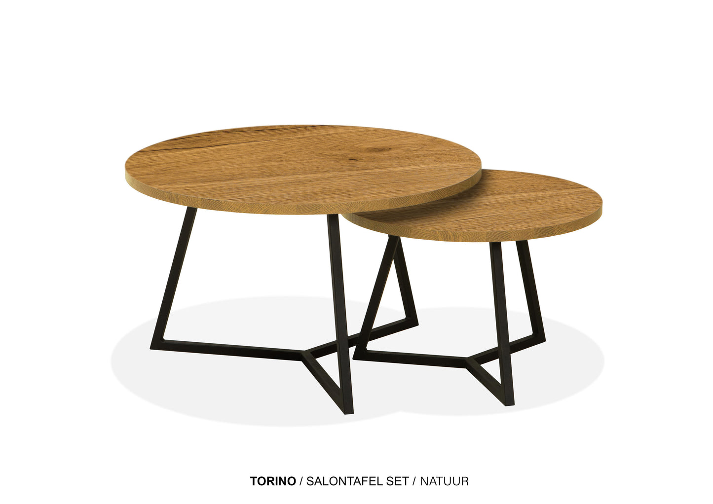 Set ronde Lamulux salontafels - zeer kras bestendig!