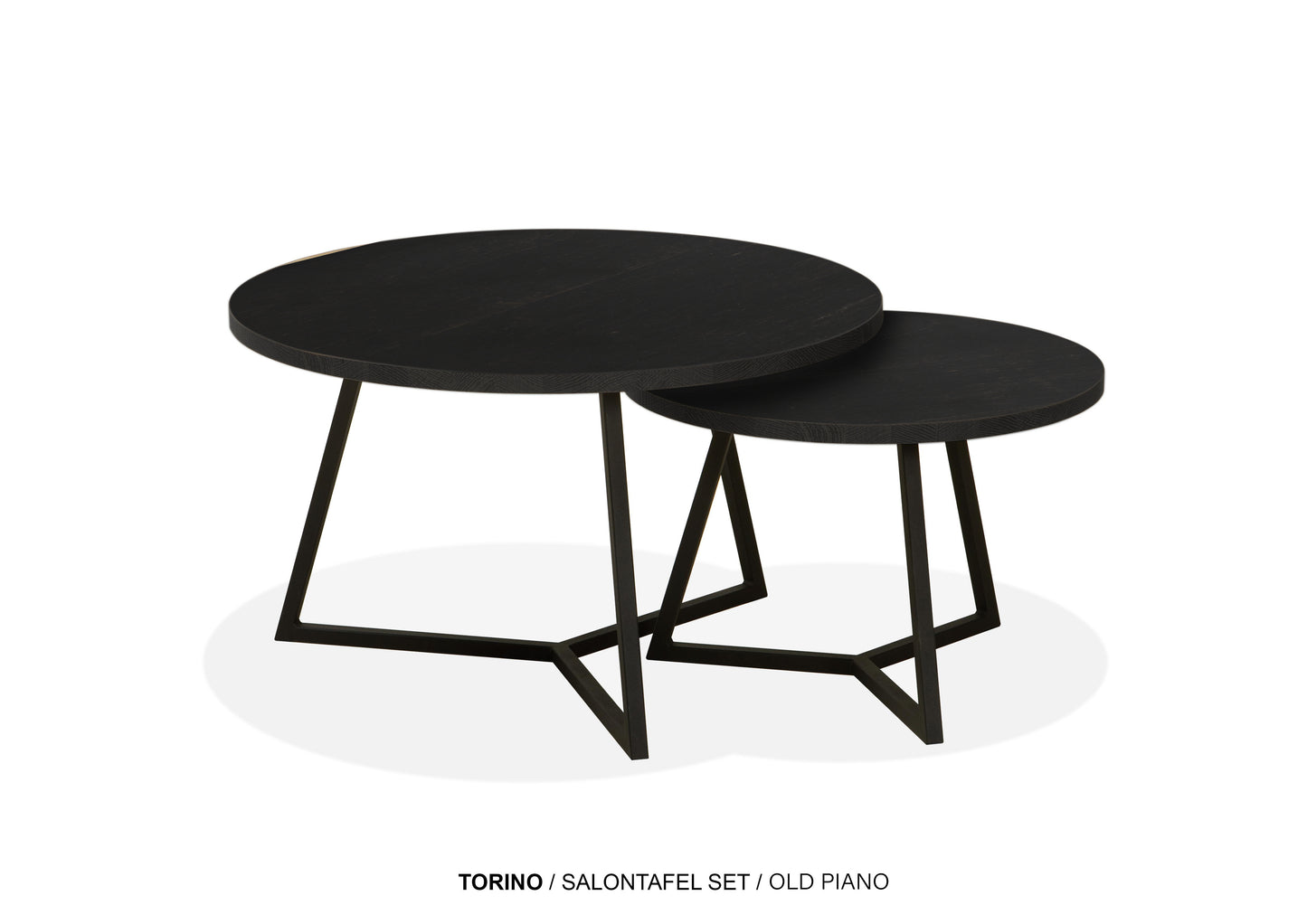 Set ronde Lamulux salontafels - zeer kras bestendig!