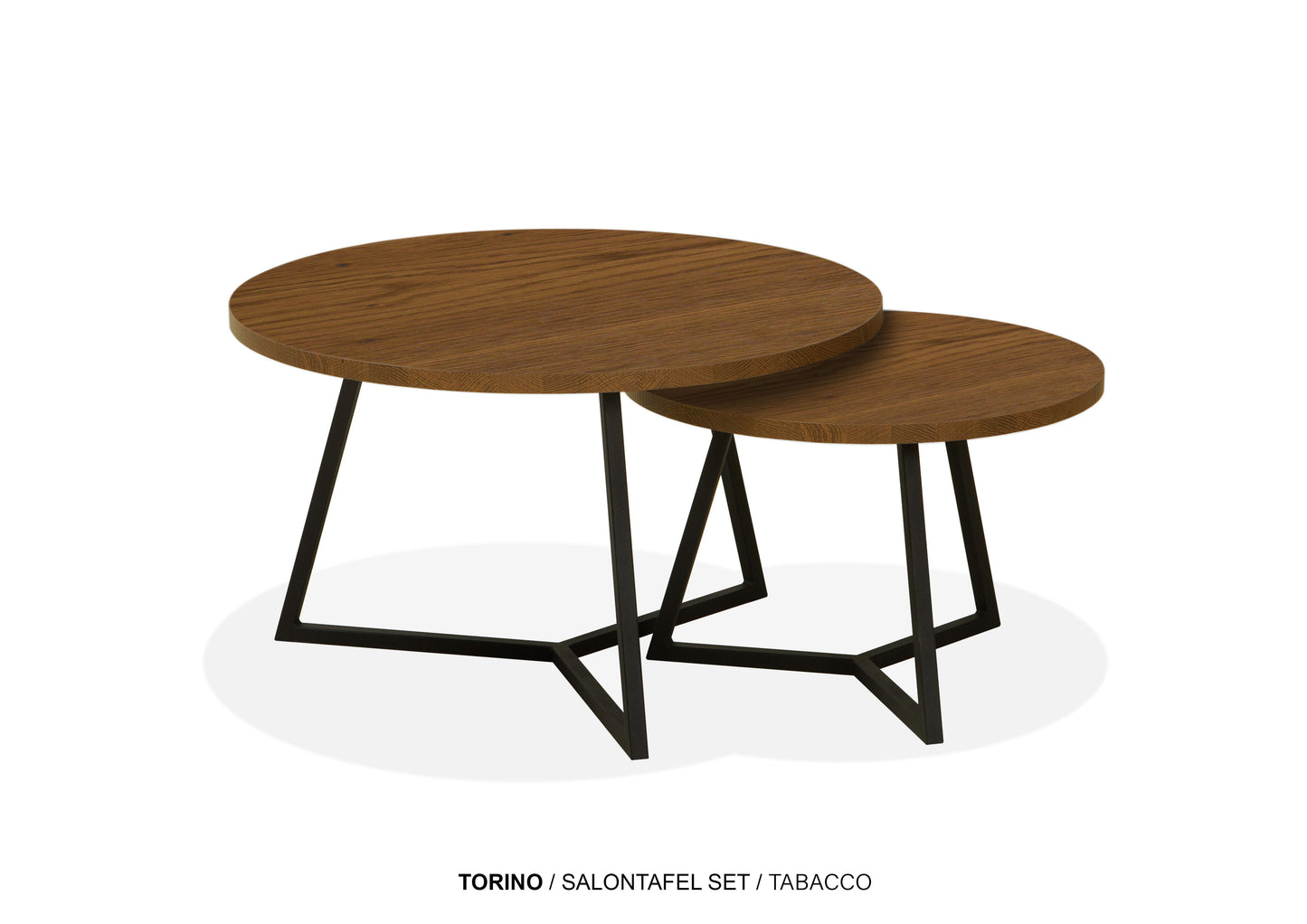 Set ronde Lamulux salontafels - zeer kras bestendig!