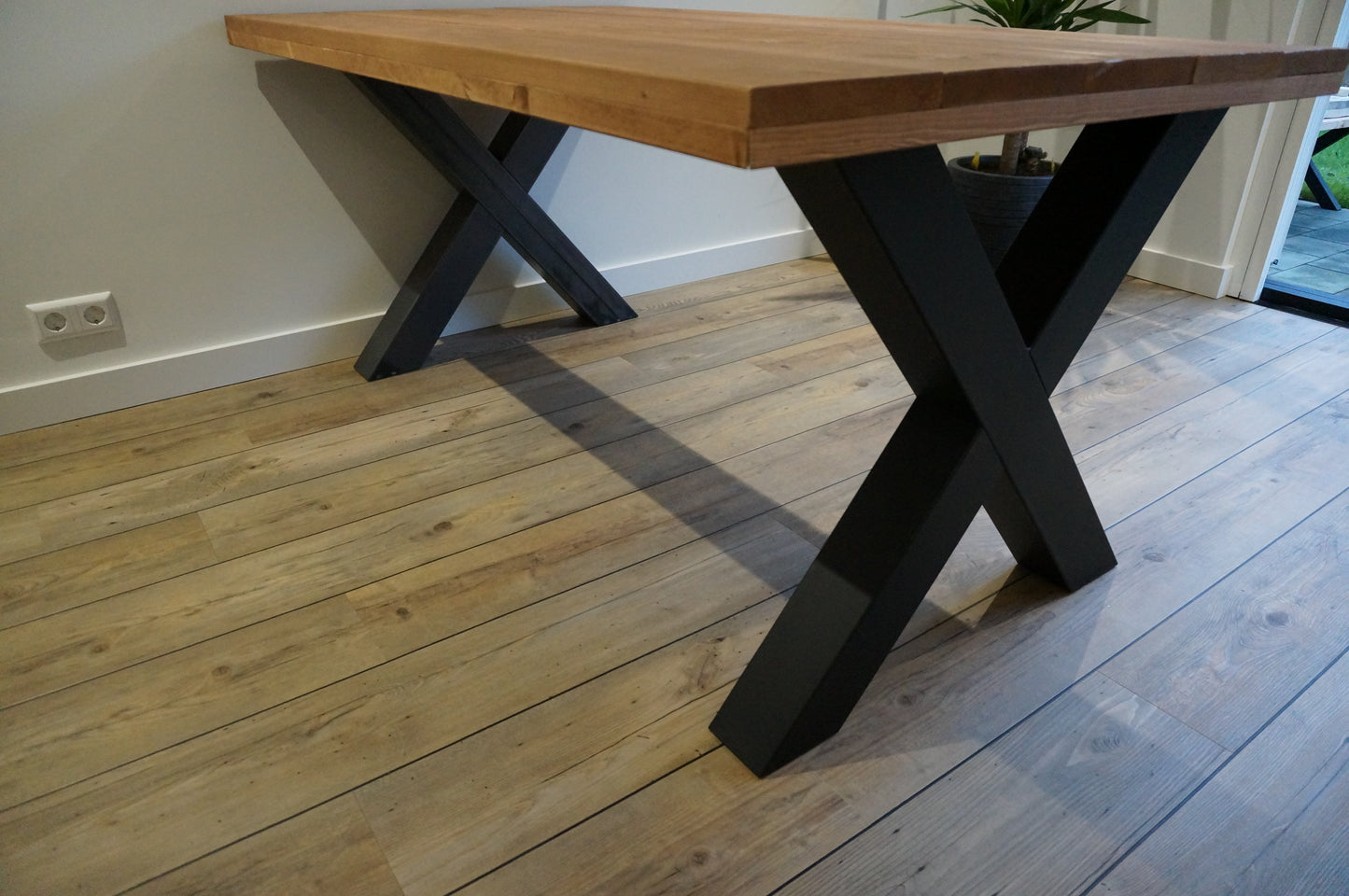 Steigerhouten eettafel
