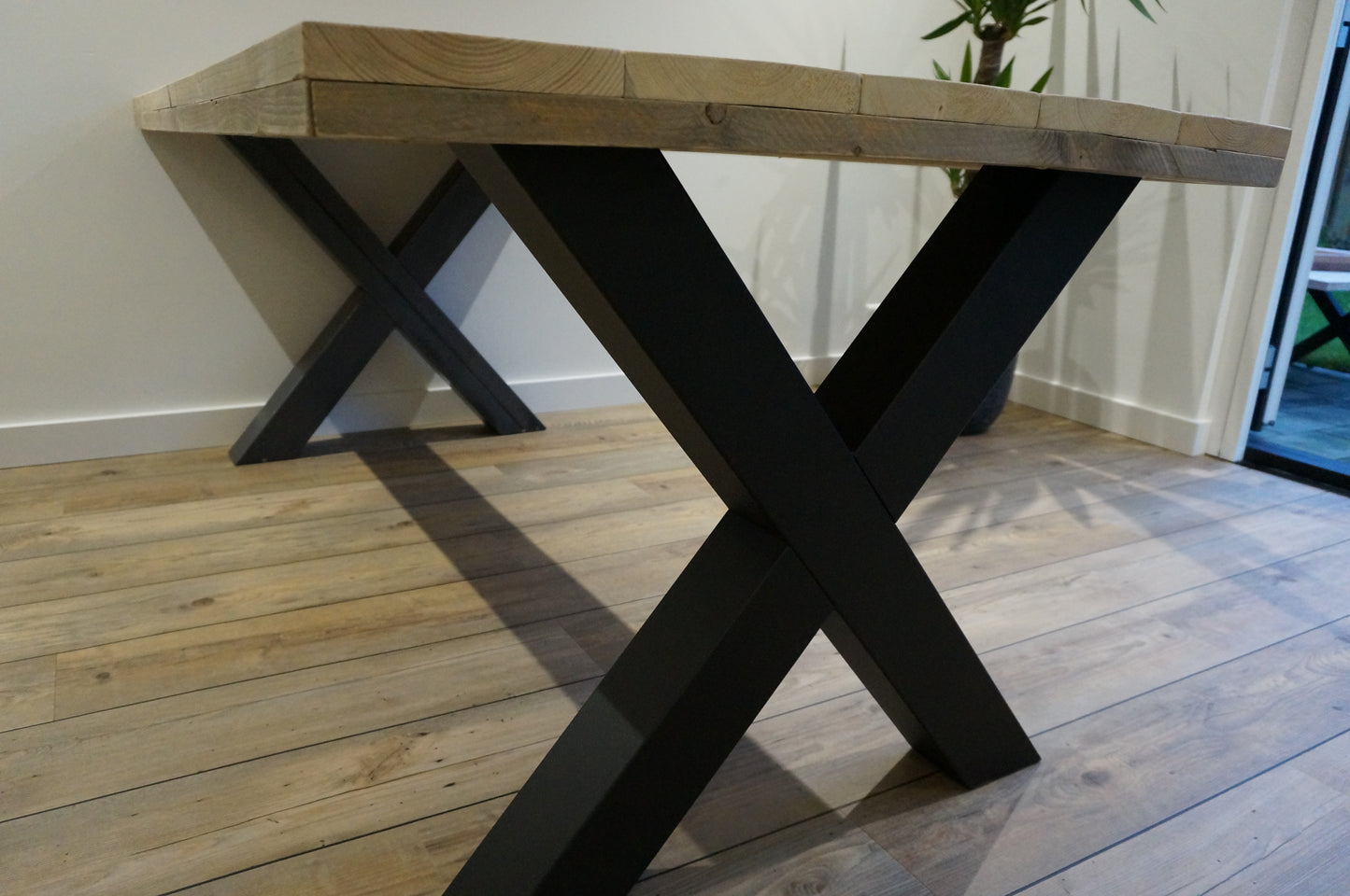 Steigerhouten eettafel