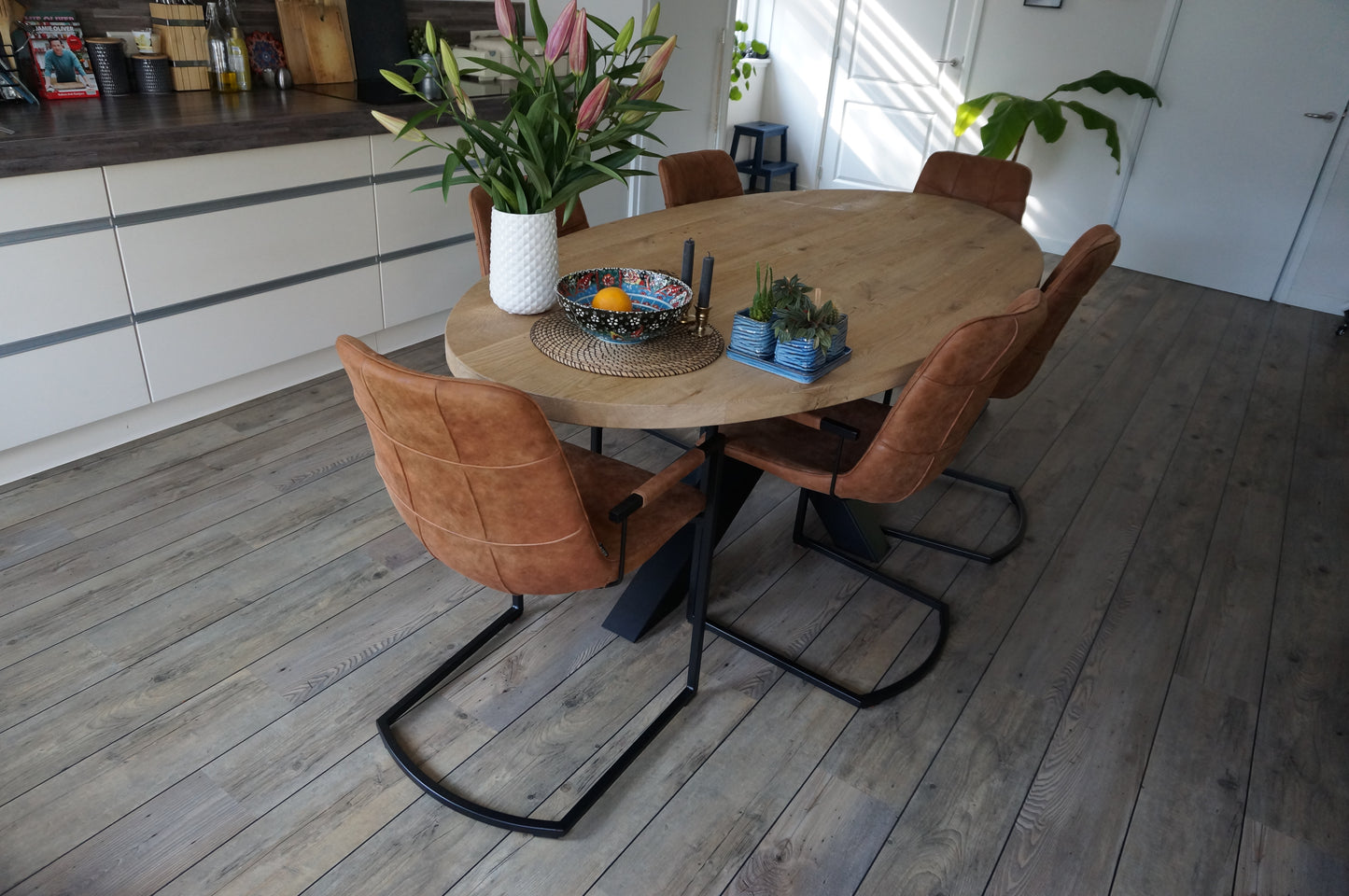 Eikenhouten eettafel