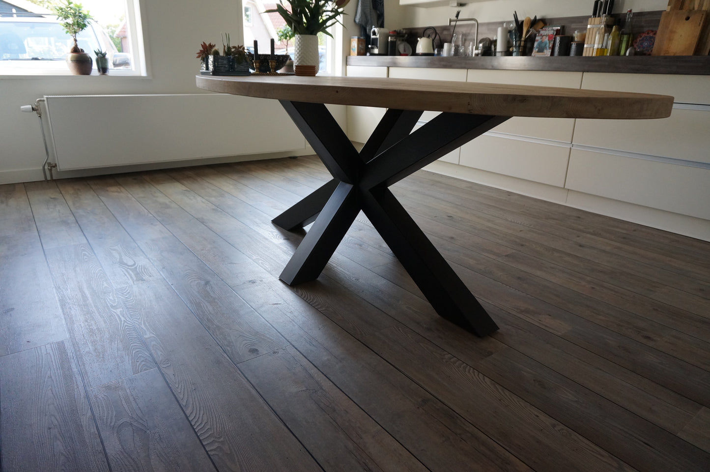 Eikenhouten eettafel