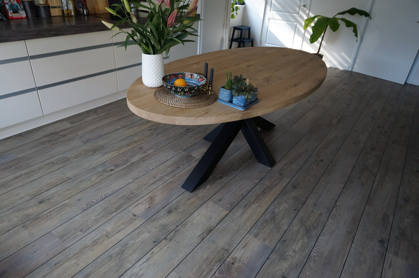 Eikenhouten eettafel