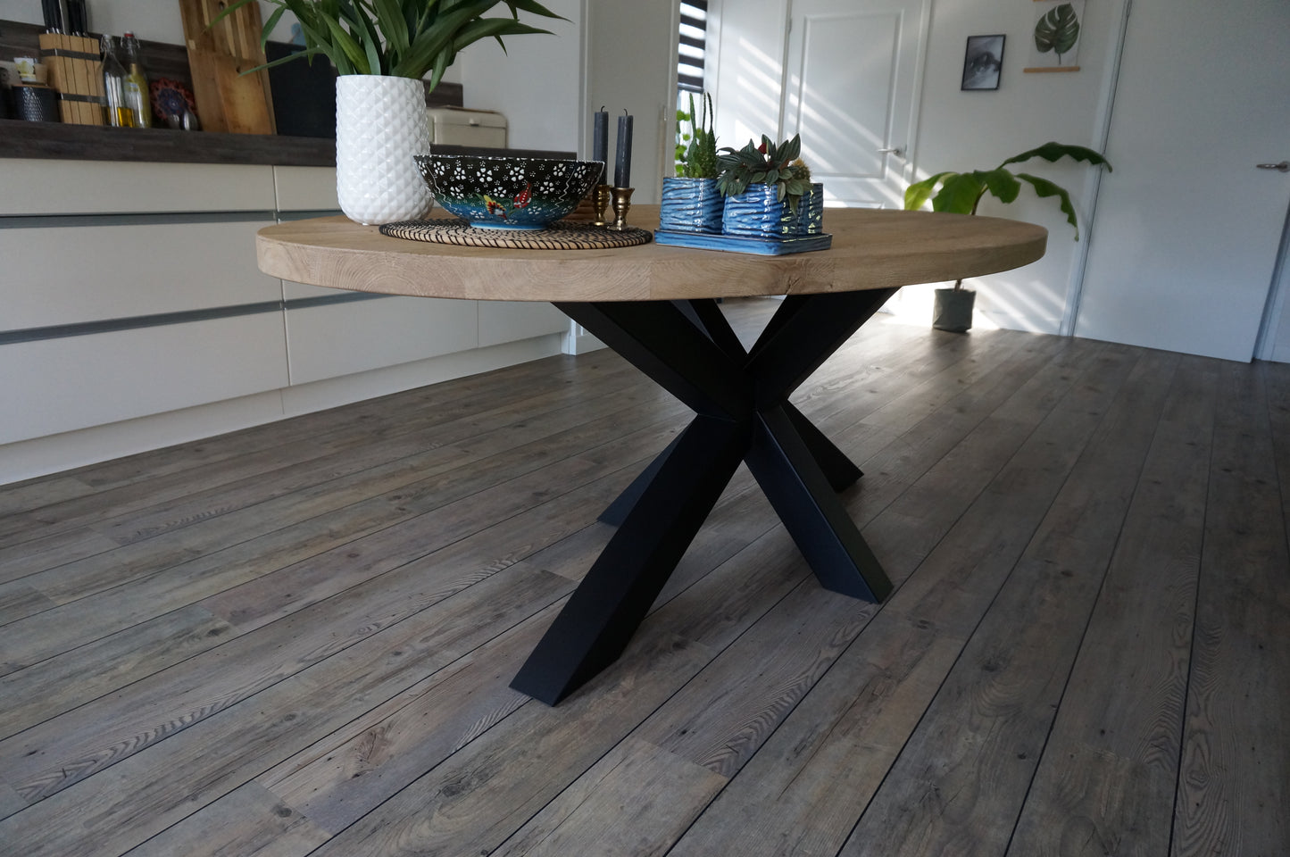 Eikenhouten eettafel