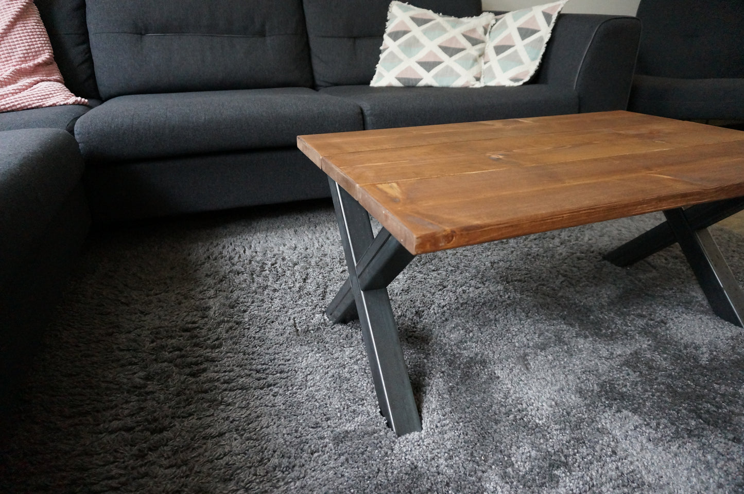 Steigerhouten salontafel