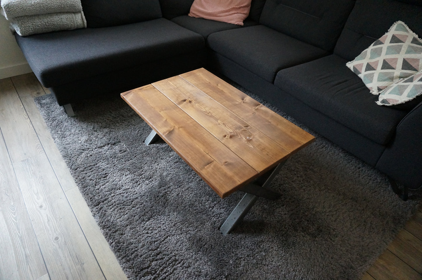 Steigerhouten salontafel