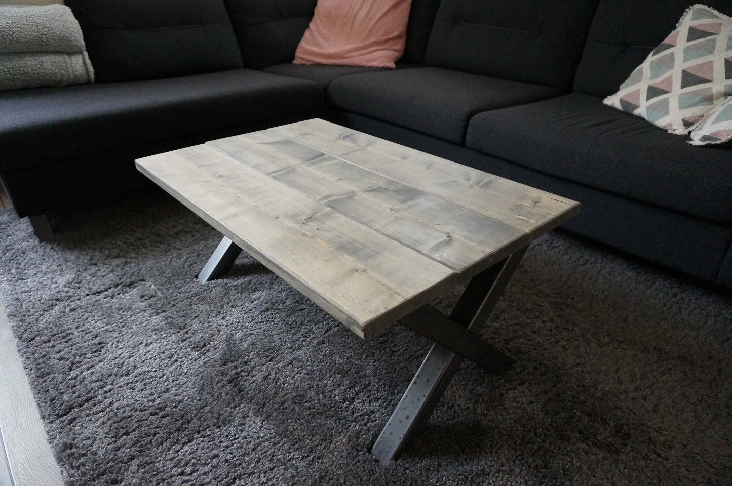 Steigerhouten salontafel