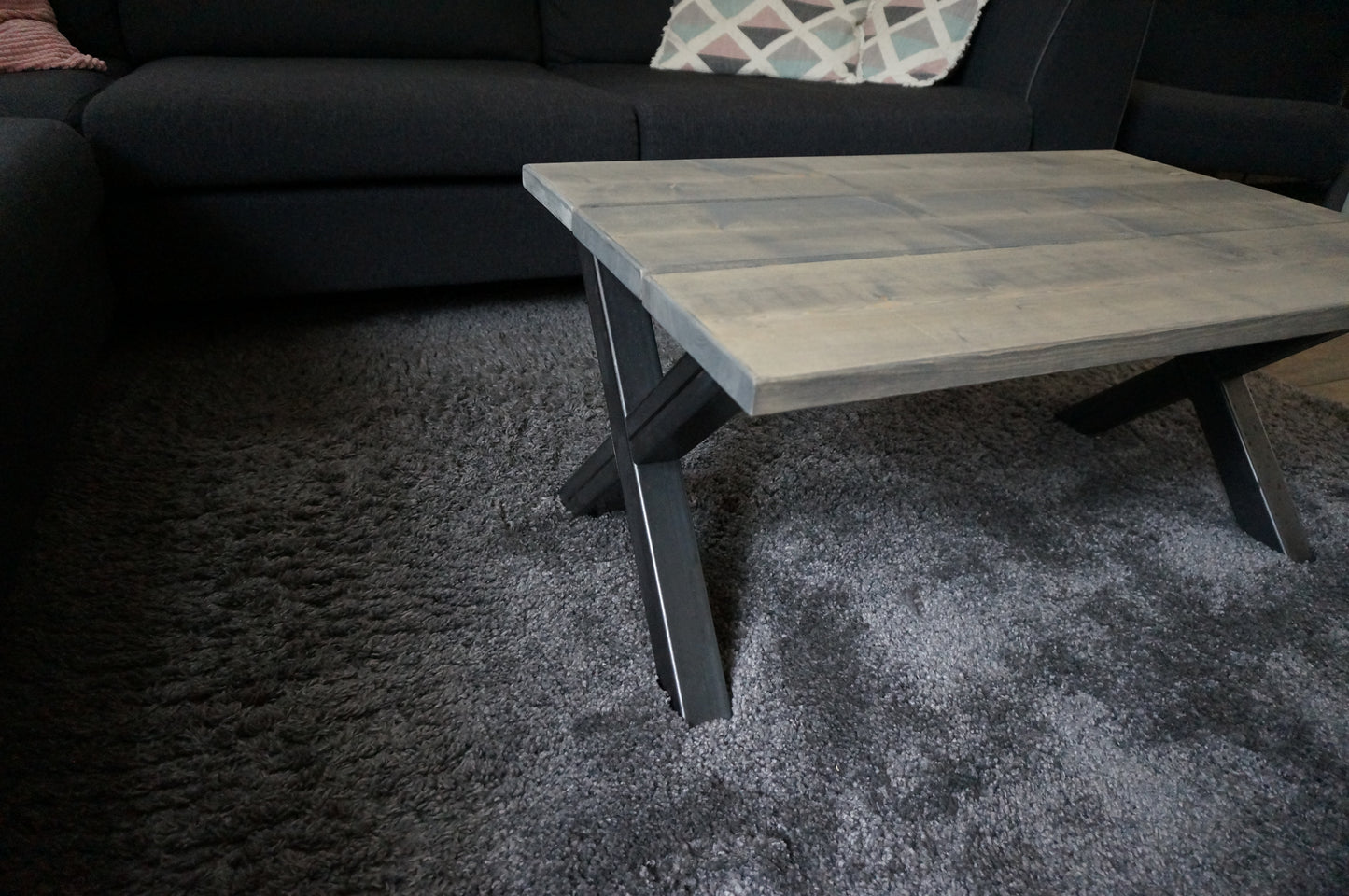 Steigerhouten salontafel