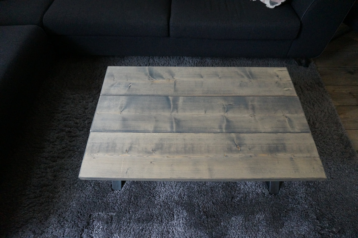 Steigerhouten salontafel