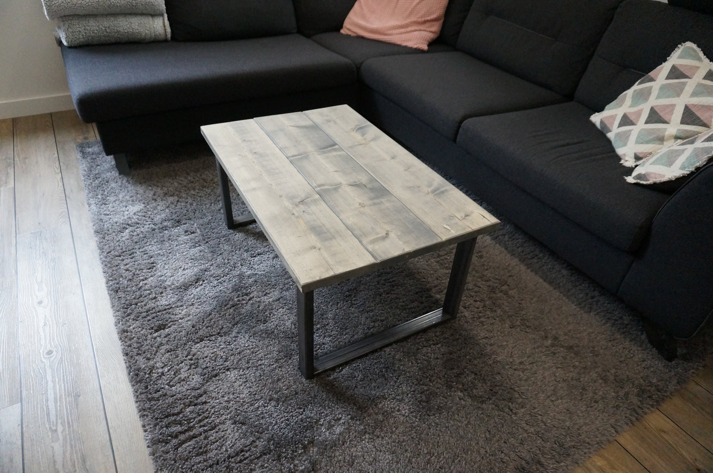 Steigerhouten salontafel