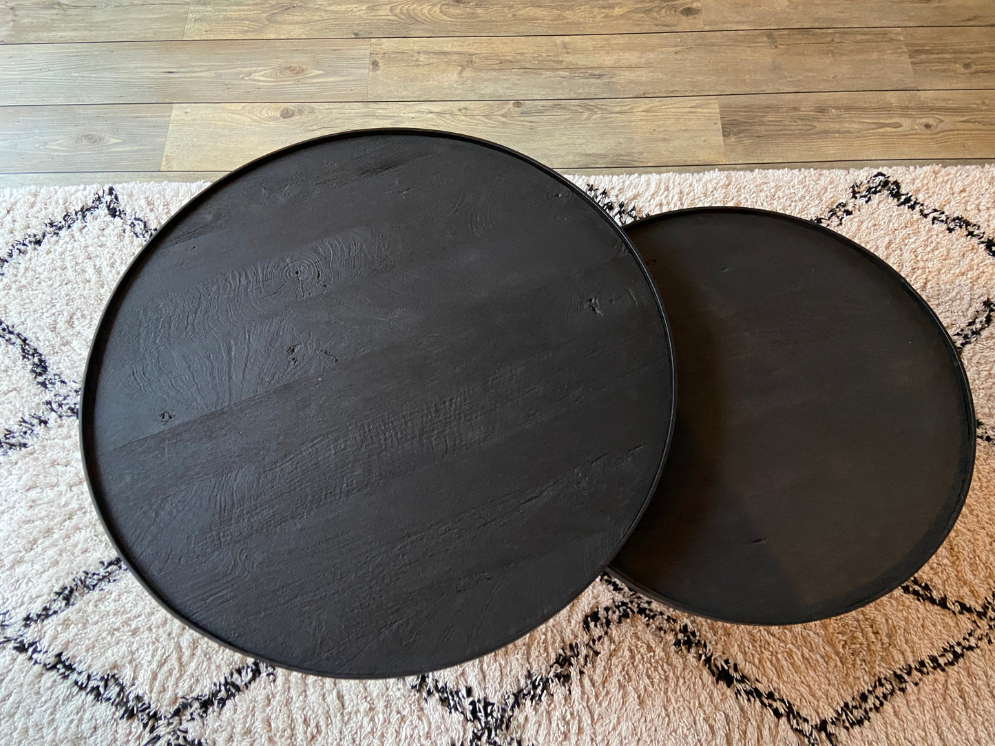 Blackline set ronde salontafels