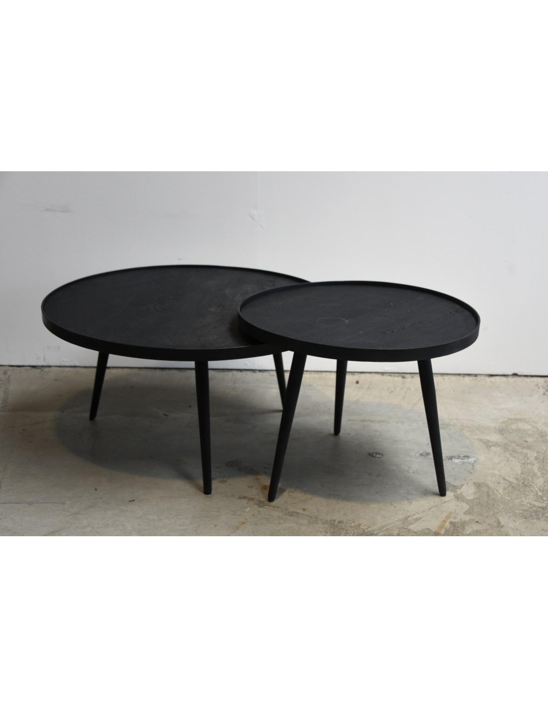 Blackline set ronde salontafels