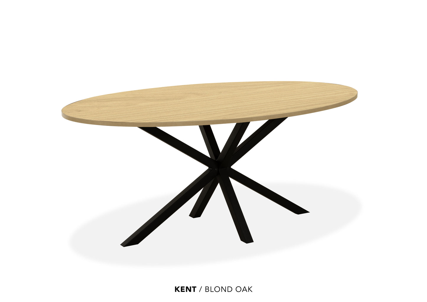 Ovale Lamulux eettafel "Kent" - zeer kras bestendig!