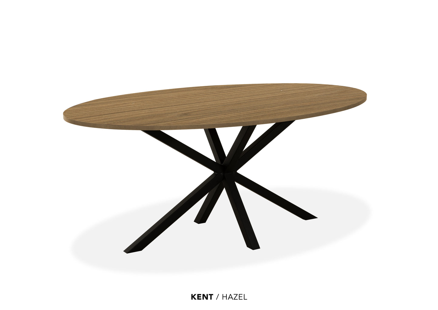 Ovale Lamulux eettafel "Kent" - zeer kras bestendig!