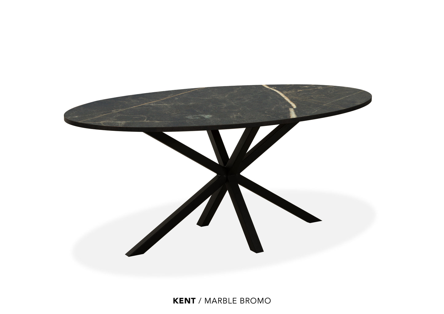 Ovale Lamulux eettafel "Kent" - zeer kras bestendig!