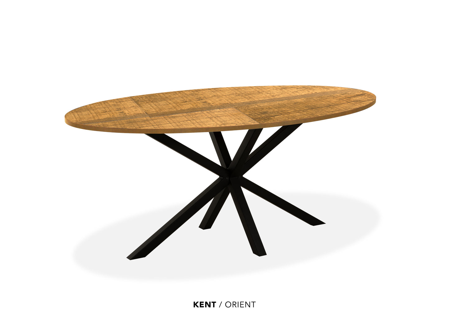 Ovale Lamulux eettafel "Kent" - zeer kras bestendig!