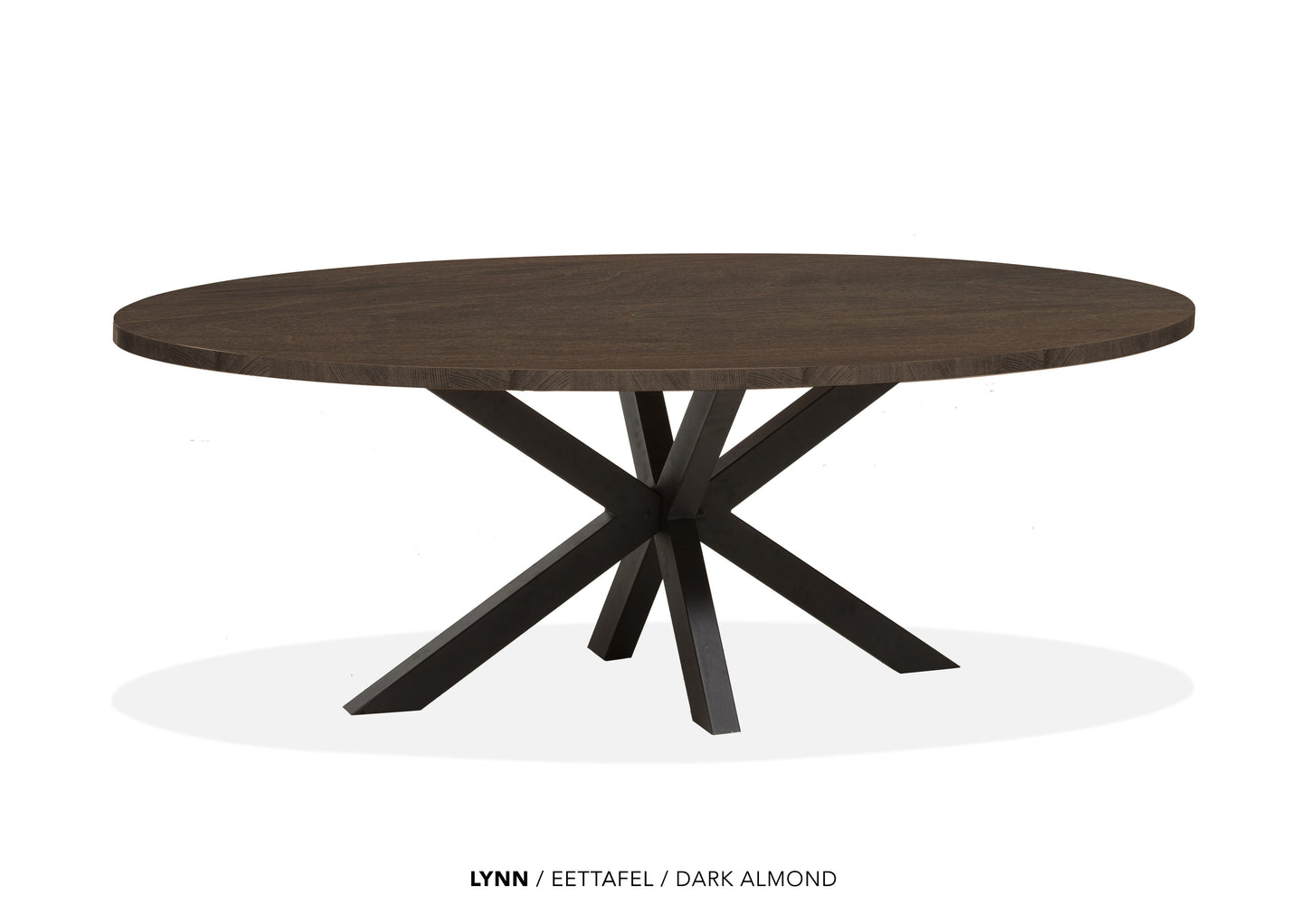 Ovale Lamulux eettafel "Lynn" - zeer kras bestendig!