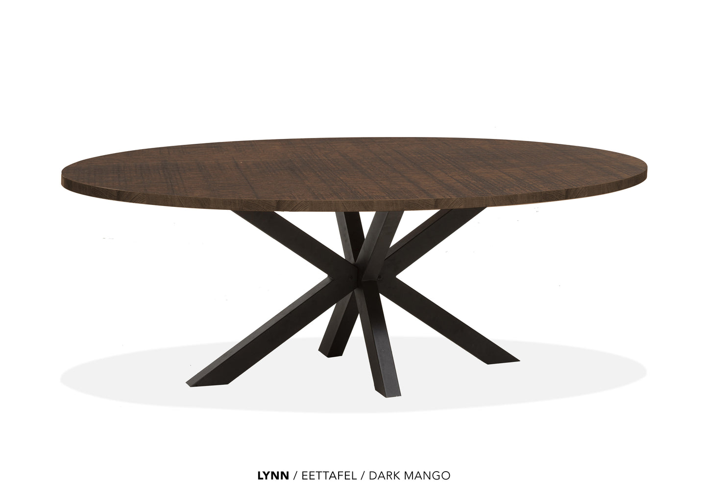 Ovale Lamulux eettafel "Lynn" - zeer kras bestendig!