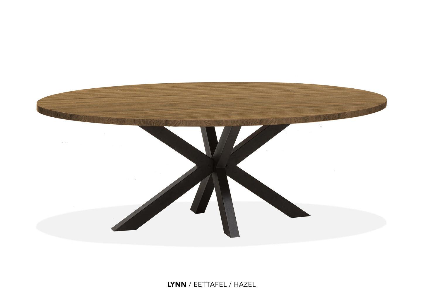 Ovale Lamulux eettafel "Lynn" - zeer kras bestendig!