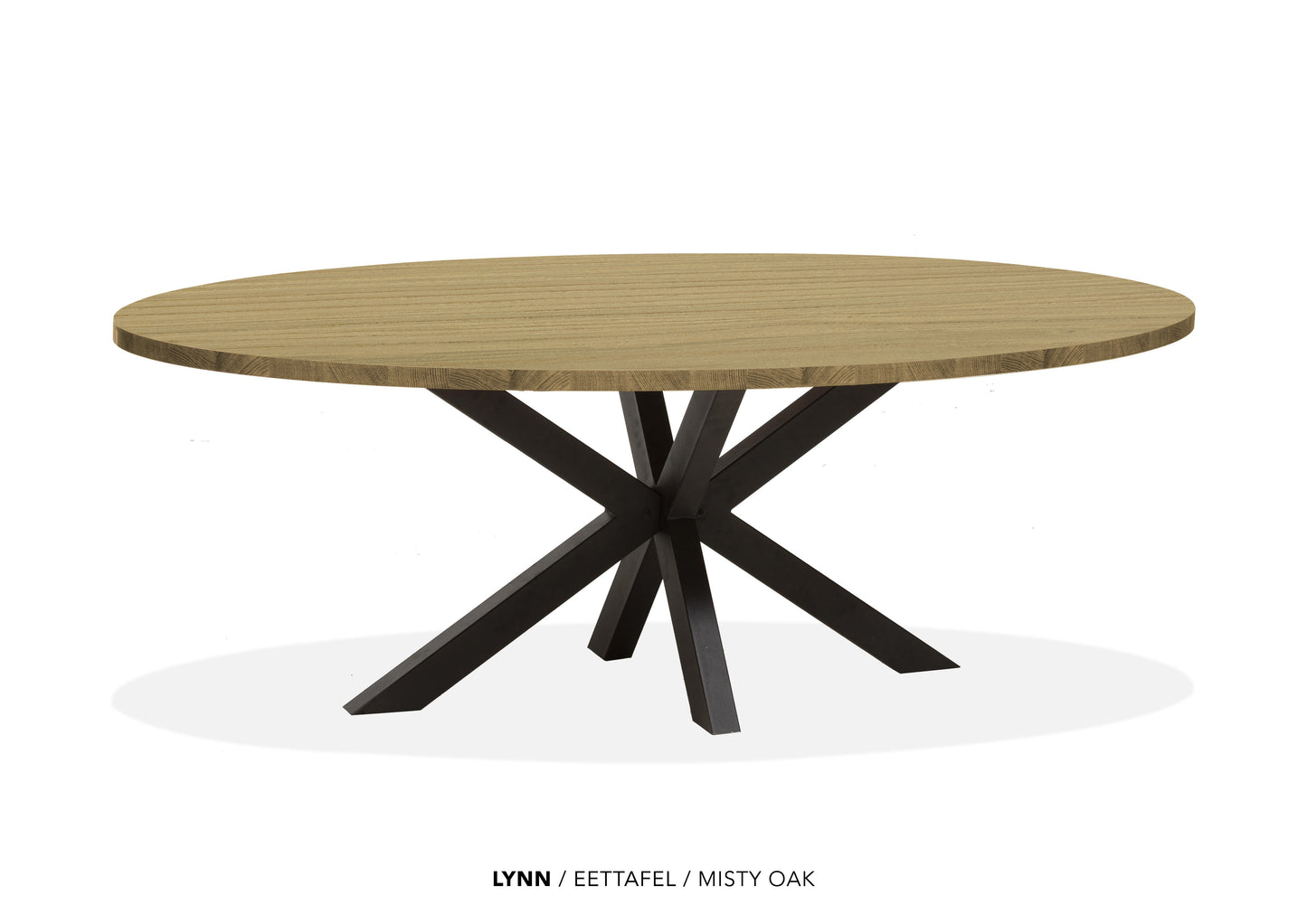 Ovale Lamulux eettafel "Lynn" - zeer kras bestendig!