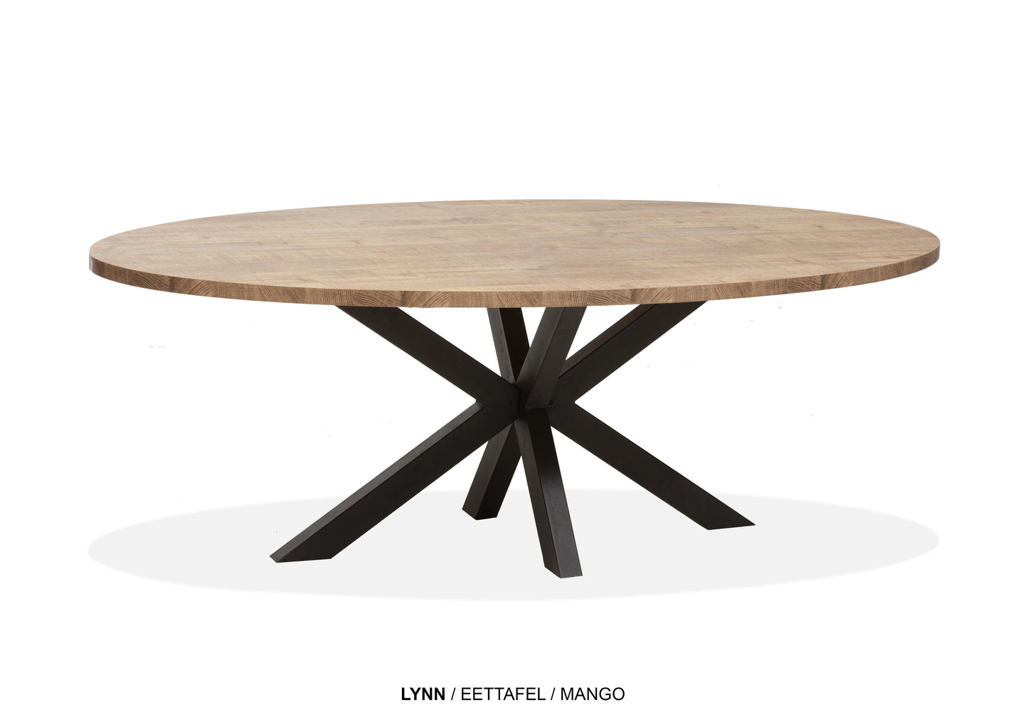 Ovale Lamulux eettafel "Lynn" - zeer kras bestendig!