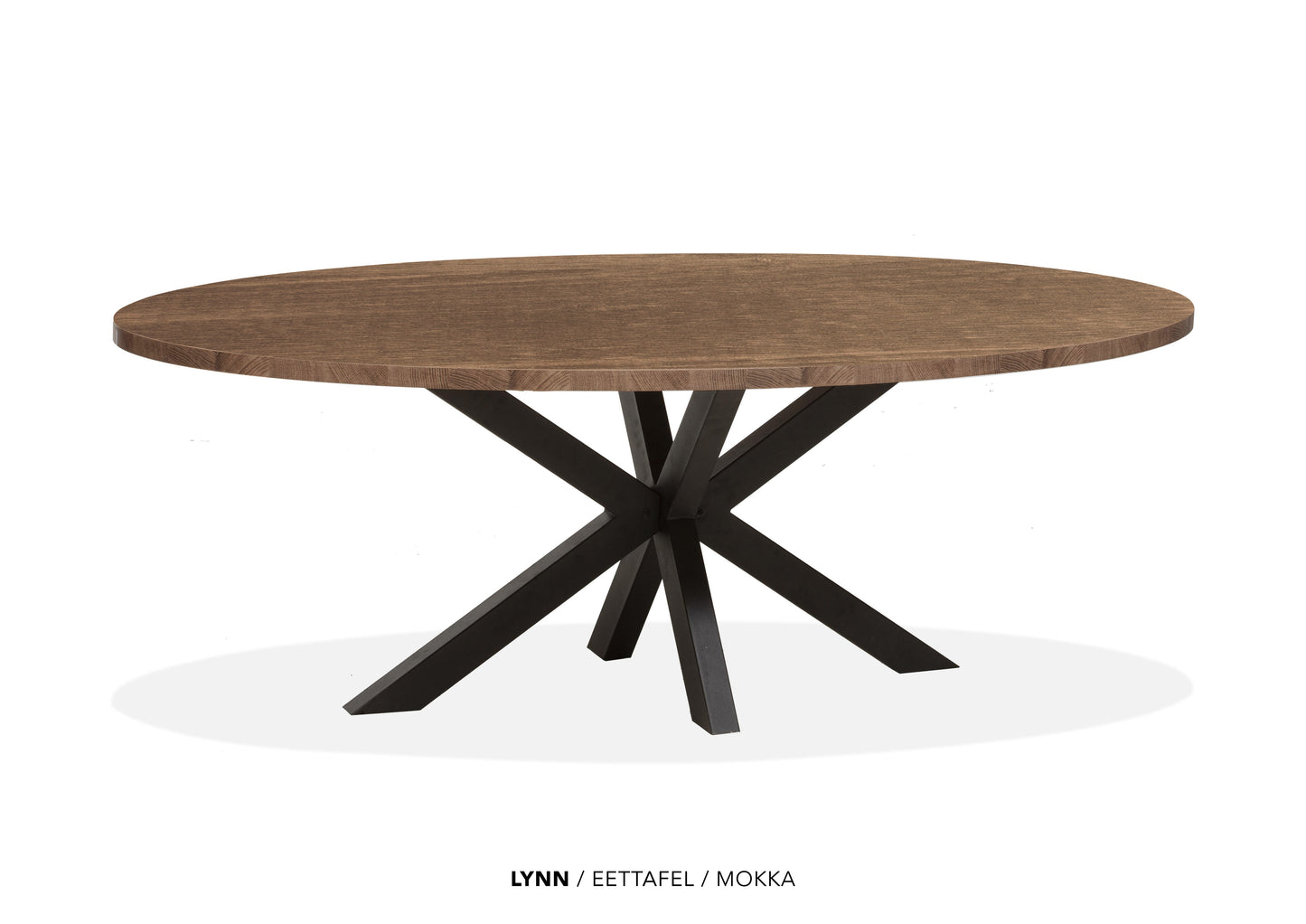 Ovale Lamulux eettafel "Lynn" - zeer kras bestendig!