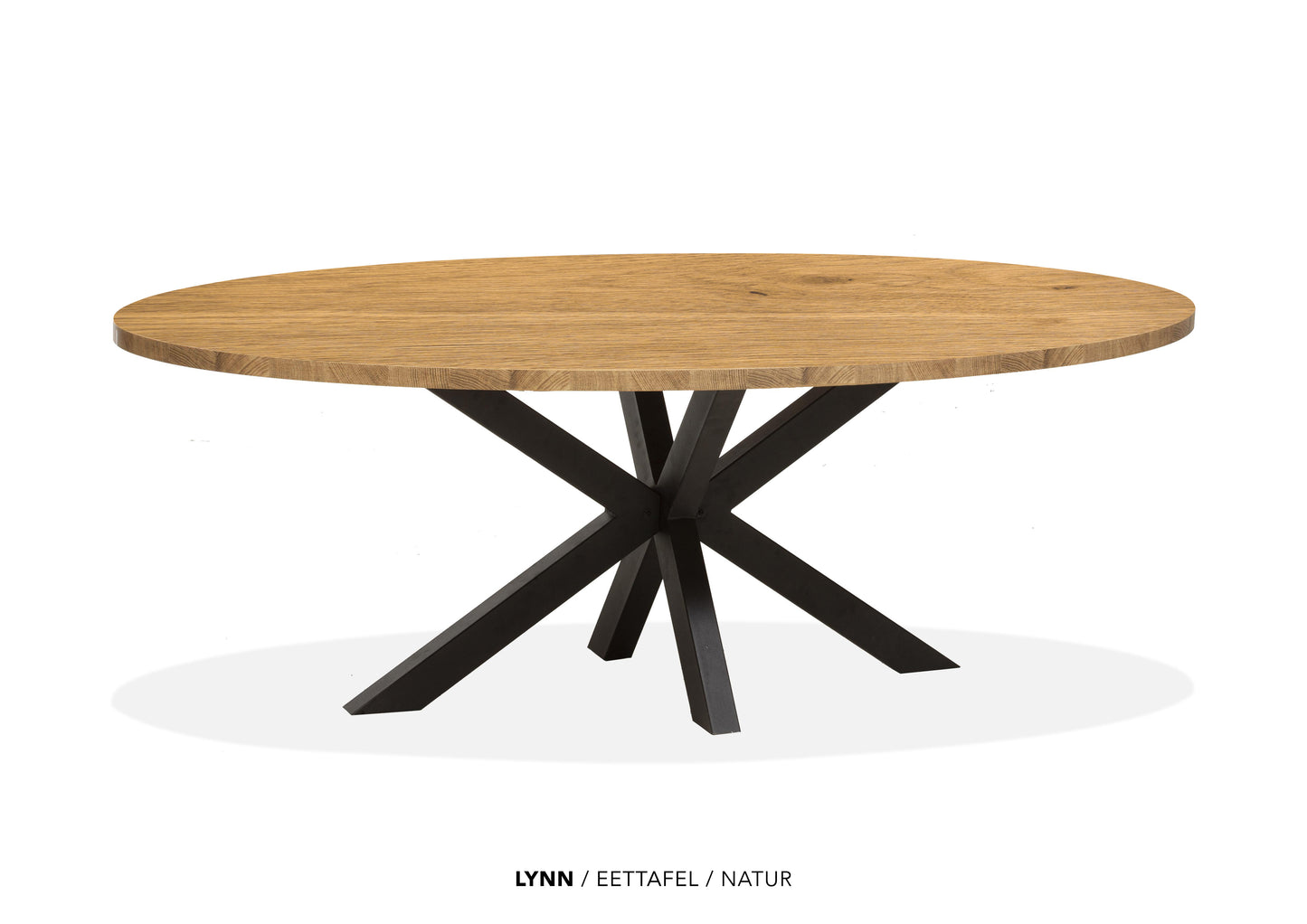 Ovale Lamulux eettafel "Lynn" - zeer kras bestendig!