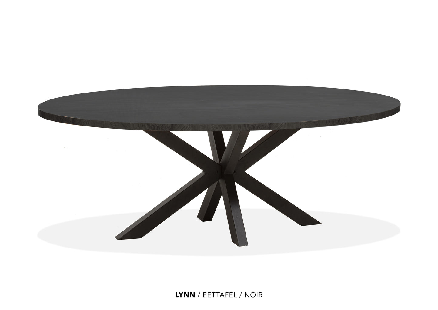 Ovale Lamulux eettafel "Lynn" - zeer kras bestendig!