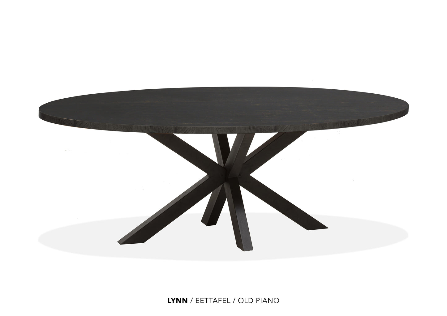 Ovale Lamulux eettafel "Lynn" - zeer kras bestendig!