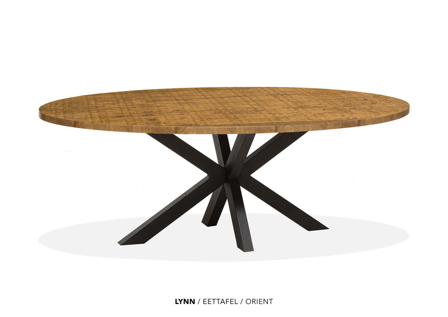 Ovale Lamulux eettafel "Lynn" - zeer kras bestendig!