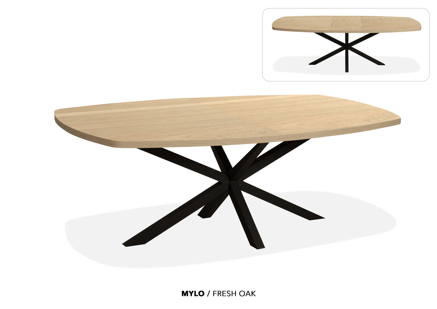Eettafel “Mylo” | Ovaal & Uitschuifbaar