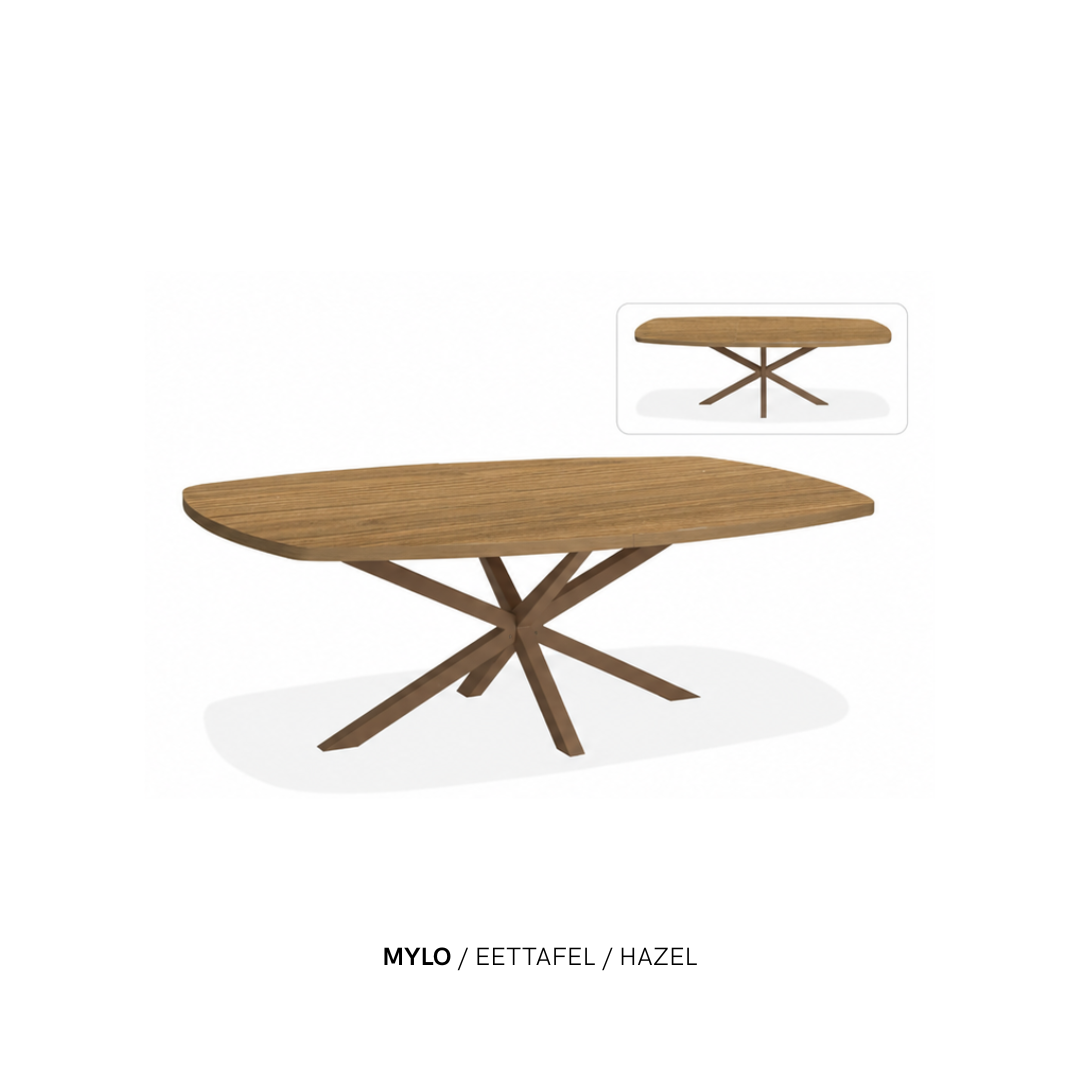 Eettafel “Mylo” | Ovaal & Uitschuifbaar