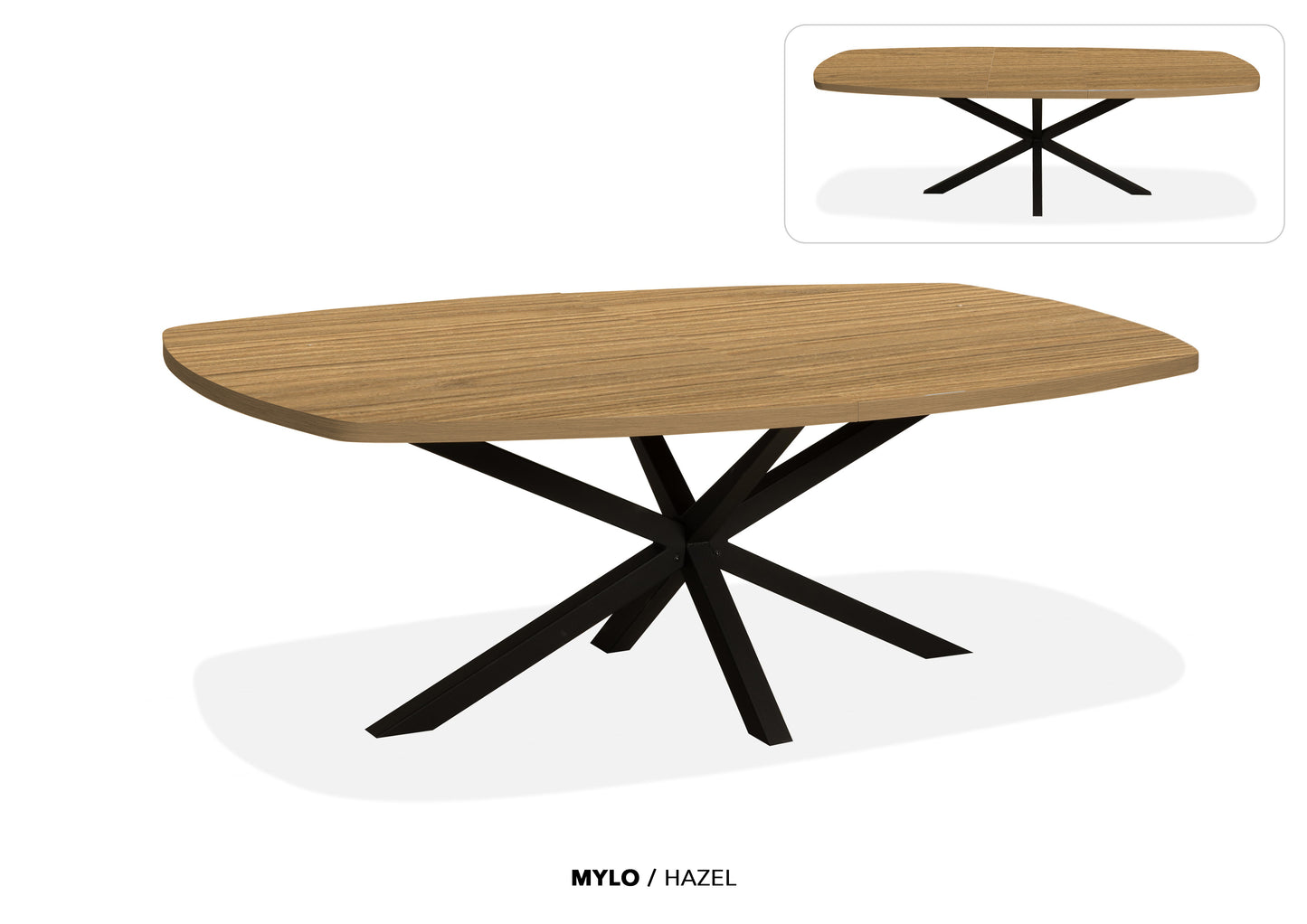 Eettafel “Mylo” | Ovaal & Uitschuifbaar