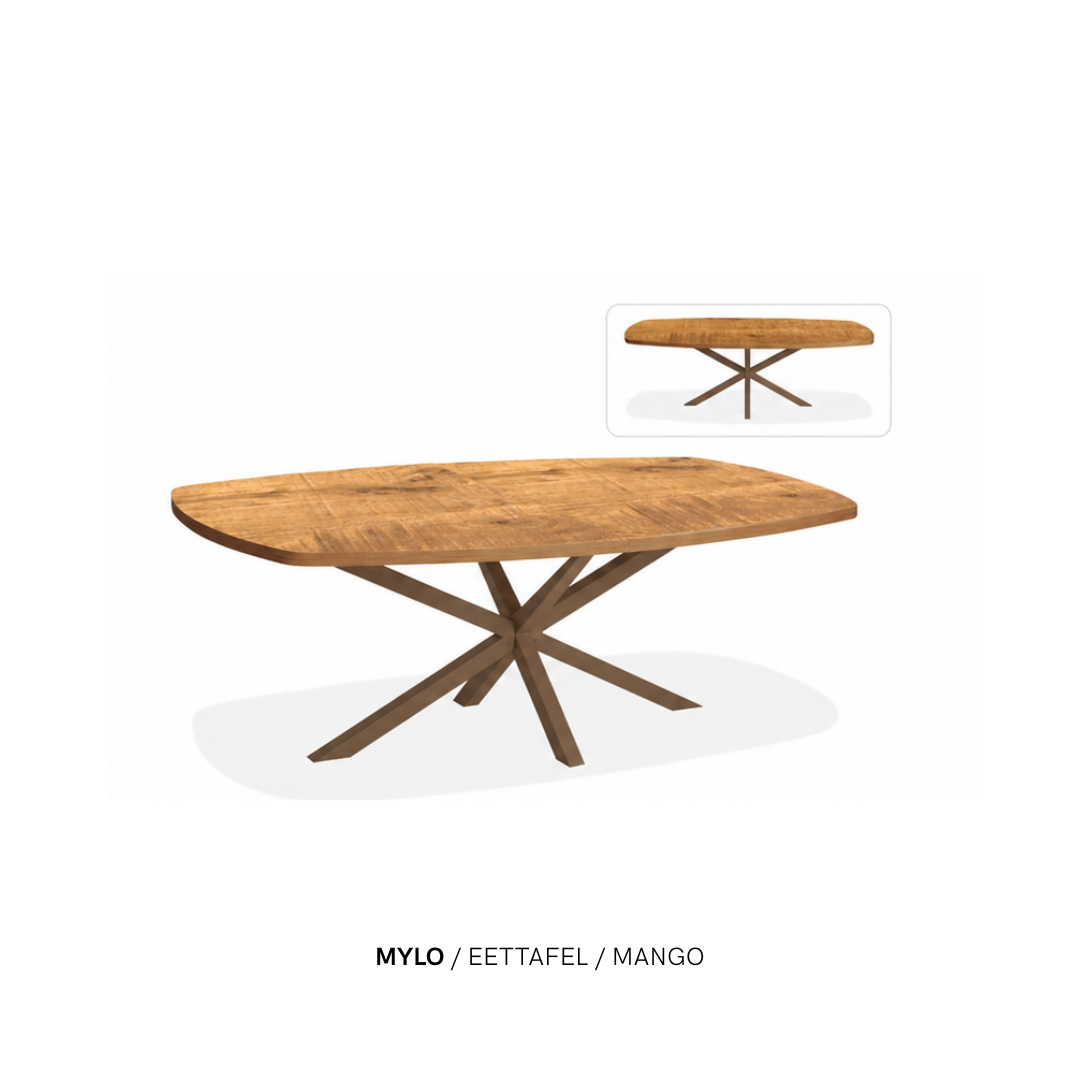 Eettafel “Mylo” | Ovaal & Uitschuifbaar