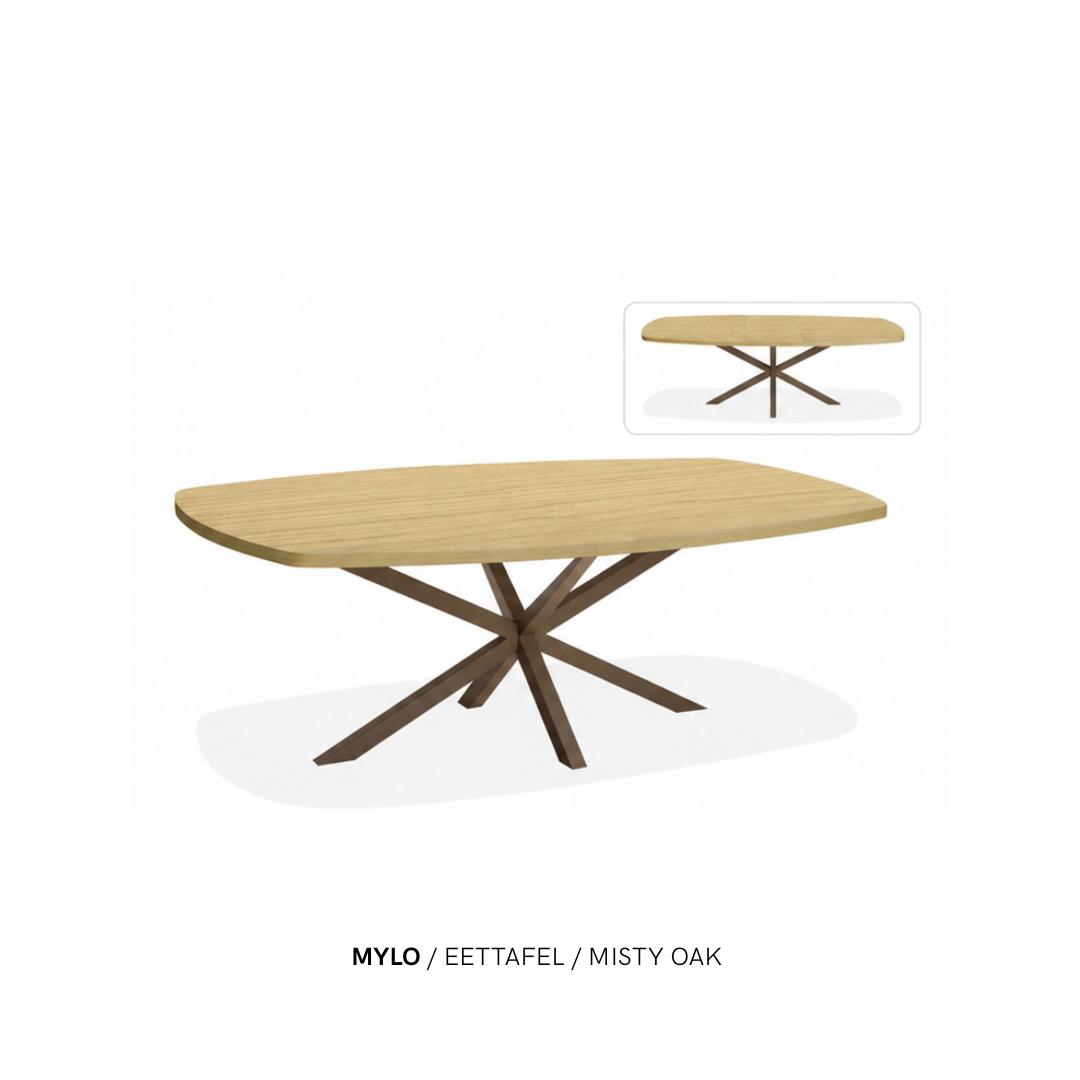 Eettafel “Mylo” | Ovaal & Uitschuifbaar