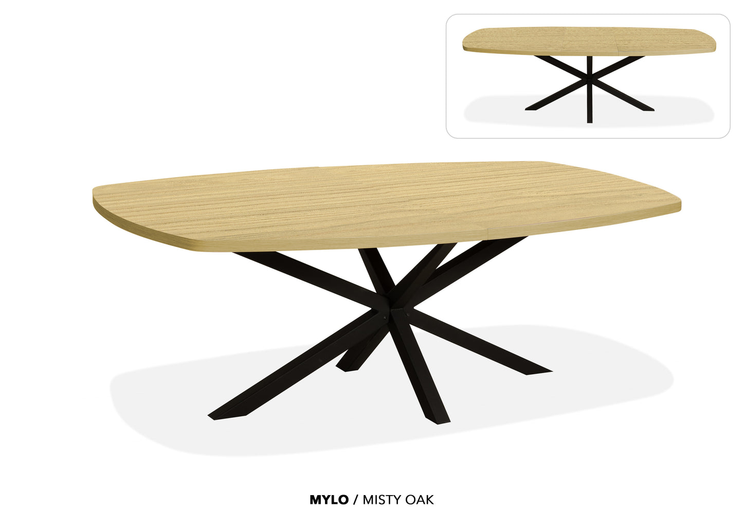 Eettafel “Mylo” | Ovaal & Uitschuifbaar