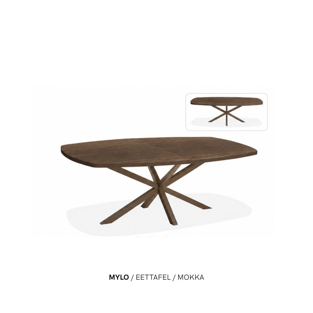 Eettafel “Mylo” | Ovaal & Uitschuifbaar