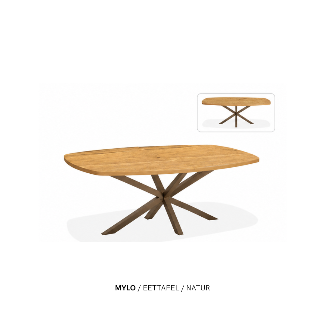 Eettafel “Mylo” | Ovaal & Uitschuifbaar