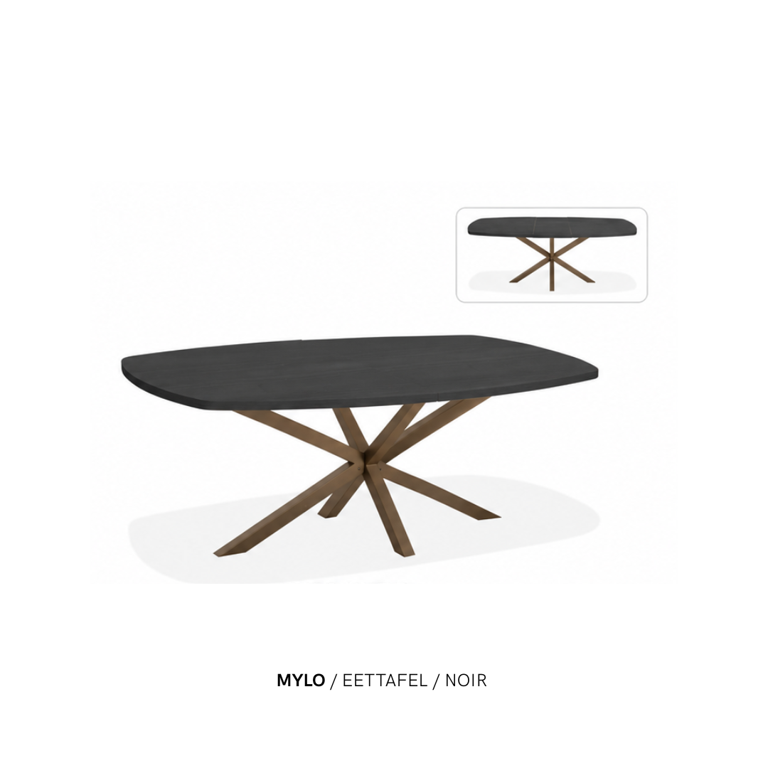 Eettafel “Mylo” | Ovaal & Uitschuifbaar