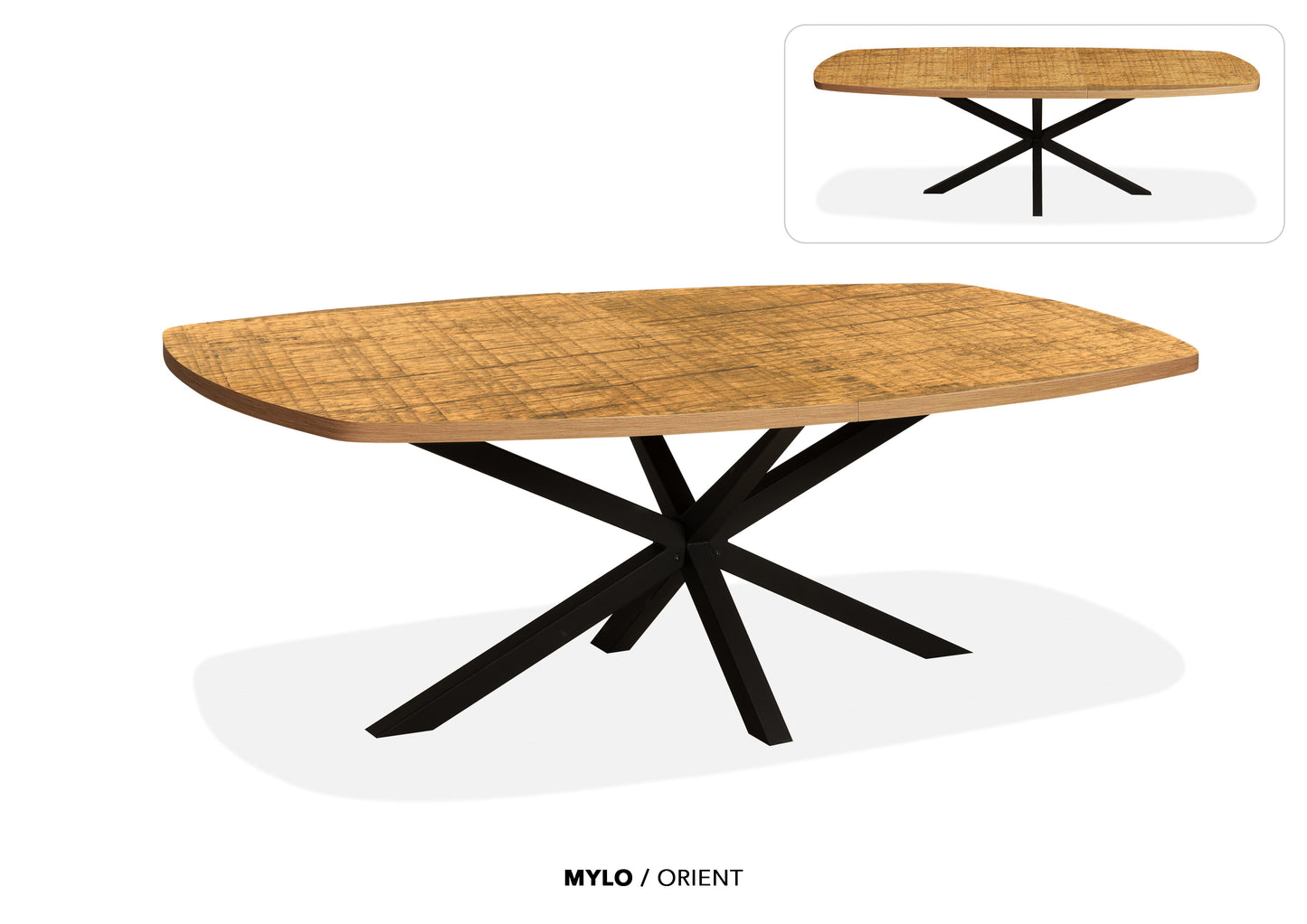 Eettafel “Mylo” | Ovaal & Uitschuifbaar