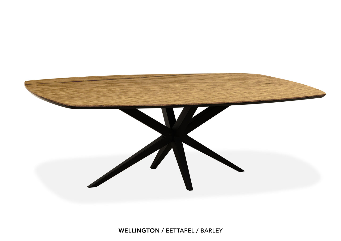 Deens ovale Lamulux eettafel "Wellington" - zeer kras bestendig!